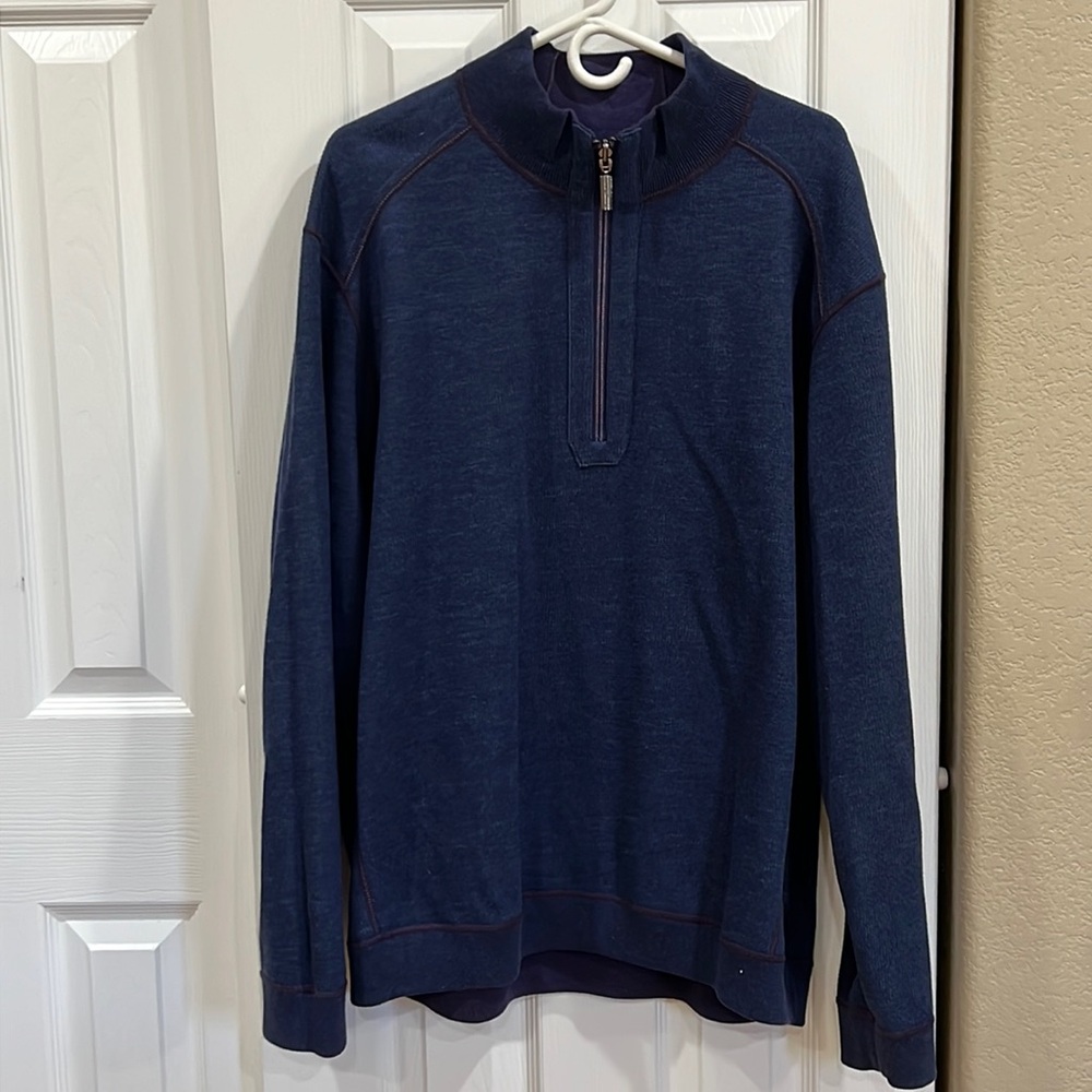 Tommy Bahama reversible three-quarter zip -Size XXL